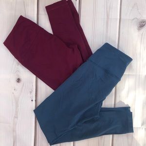 Two pairs of degree leggings